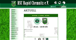 Desktop Screenshot of bsc-rapid-chemnitz.de