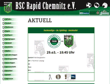 Tablet Screenshot of bsc-rapid-chemnitz.de